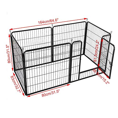 YAHEETECH Foldable Pet Pen Playpen Play Yard - 32 inch 18 Panel P...