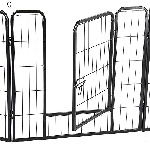 YAHEETECH Foldable Pet Pen Playpen Play Yard - 32 inch 18 Panel P...