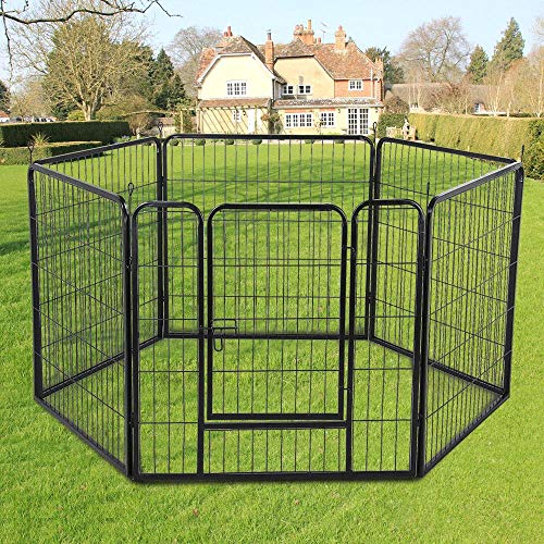YAHEETECH Foldable Pet Pen Playpen Play Yard - 32 inch 18 Panel P...