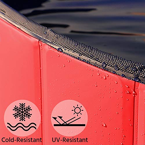 YAHEETECH Hard Plastic Foldable Pool Collapsible Large Pool Bathi...
