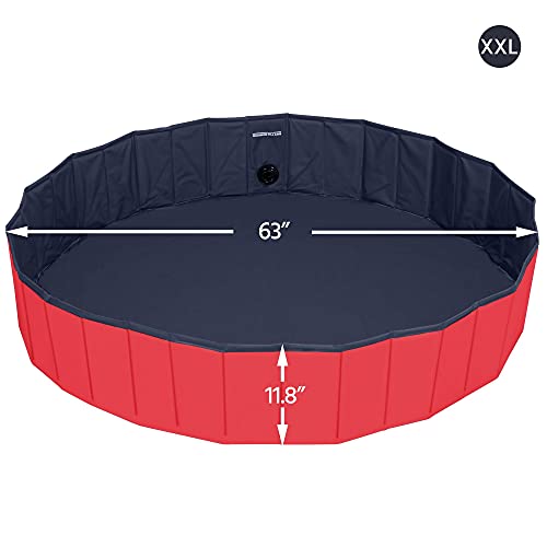YAHEETECH Hard Plastic Foldable Pool Collapsible Large Pool Bathi...