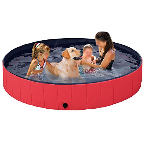 YAHEETECH Hard Plastic Foldable Pool Collapsible Large Pool Bathi...