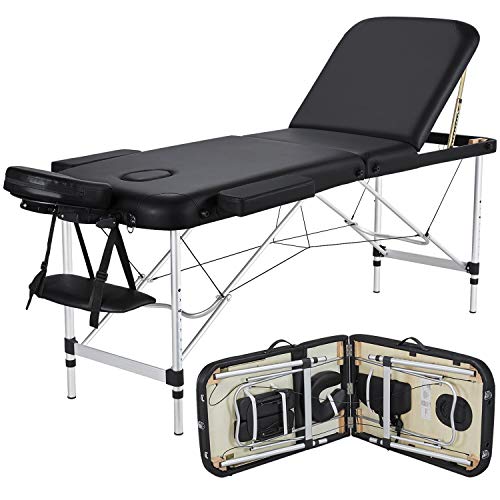 Yaheetech Massage Table Portable Massage Bed 3 Folding 84 Inch Al...