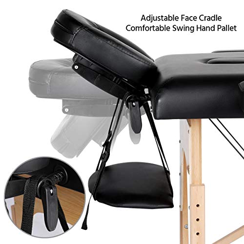 Yaheetech Massage Table Portable Massage Bed Massage Therapy Tabl...