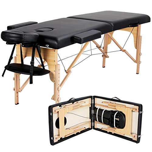 Yaheetech Massage Table Portable Massage Bed Massage Therapy Tabl...