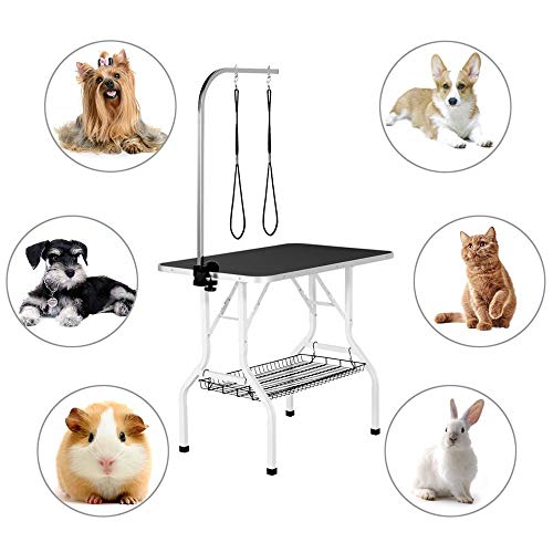 Yaheetech Professional 36-inch Foldable Pet Grooming Table with A...