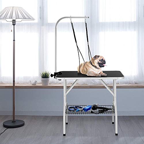 Yaheetech Professional 36-inch Foldable Pet Grooming Table with A...