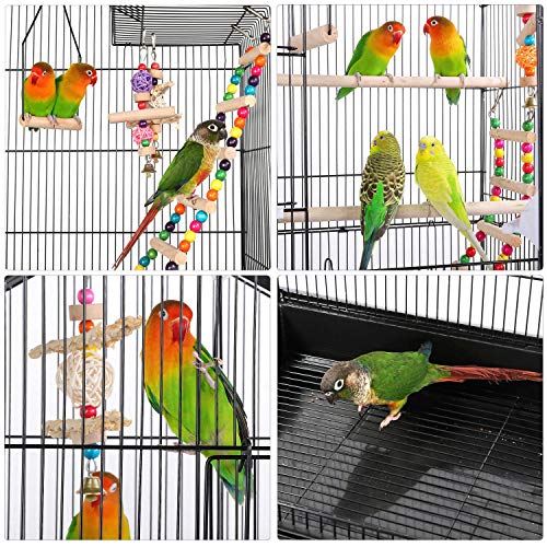Yaheetech Roof Top Large Flight Parakeet Parrot Bird Cage with Ro...