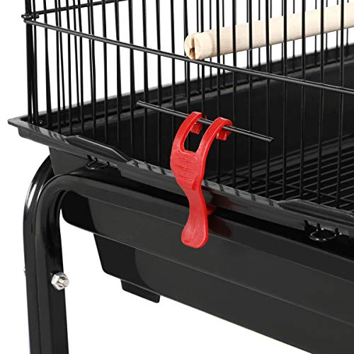Yaheetech Roof Top Large Flight Parakeet Parrot Bird Cage with Ro...