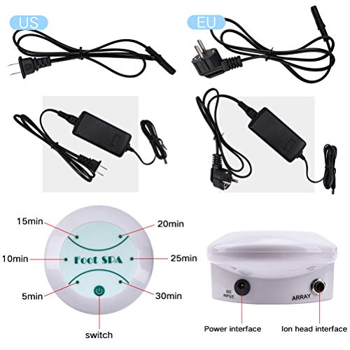 YC° Ionic Detox Foot Bath Spa Machine Ion Detox Foot Massage Bath...
