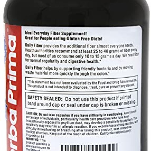 Yerba Prima Daily Fiber Caps - 180 Capsules