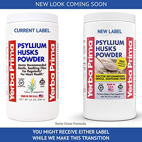 Yerba Prima Psyllium Husk Powder - 24 oz - Fine Ground, Unflavore...