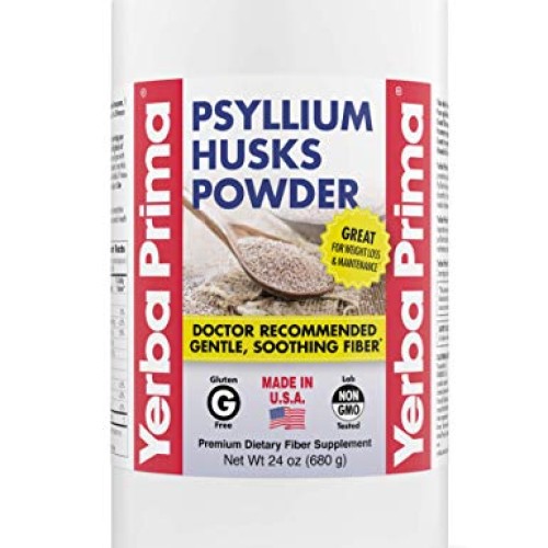 Yerba Prima Psyllium Husk Powder - 24 oz - Fine Ground, Unflavore...