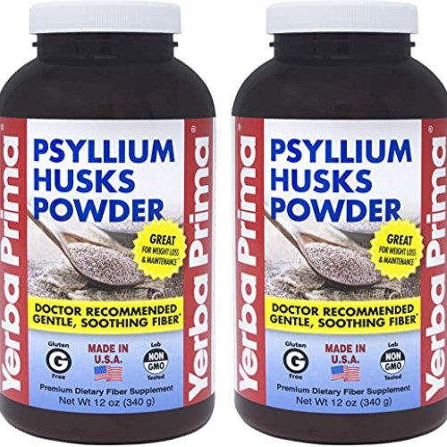 Yerba Prima Psyllium Husks 12 oz Pack of 2