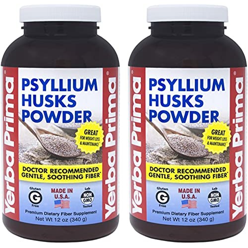 Yerba Prima Psyllium Husks 12 oz Pack of 2