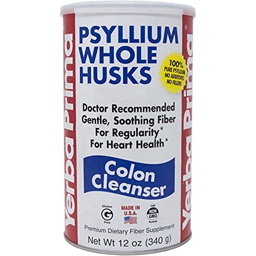 Yerba Prima Psyllium Whole Husks, 12 Ounce