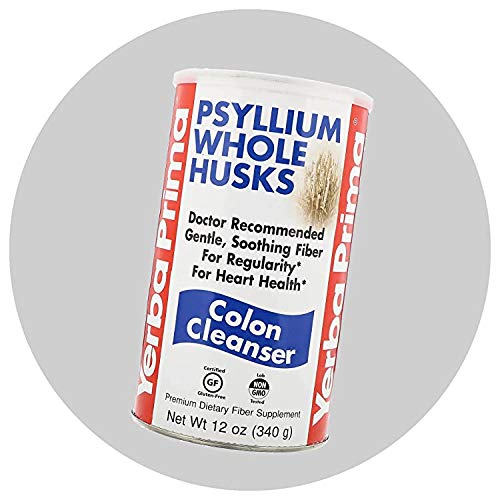 Yerba Prima Psyllium Whole Husks, Colon Cleanser 12 oz Pack of 2