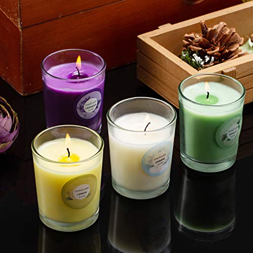 Scented Candles, Anxiety Reducer Jasmine, Rose, Vanilla, Bergamot...