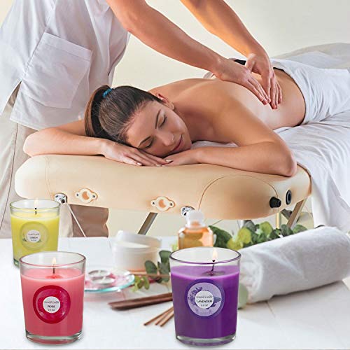 Scented Candles, Anxiety Reducer Jasmine, Rose, Vanilla, Bergamot...