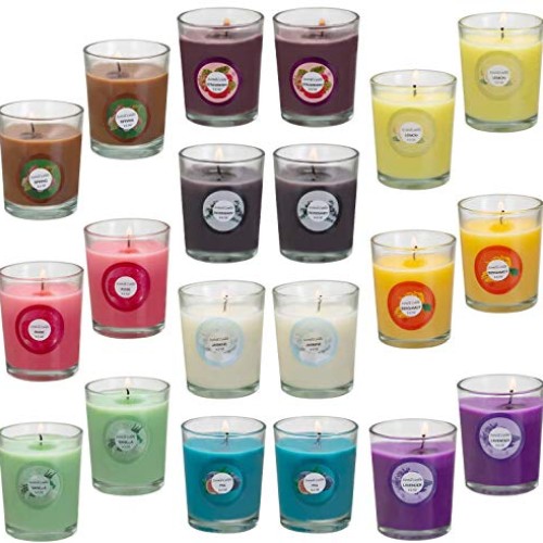 Scented Candles, Anxiety Reducer Jasmine, Rose, Vanilla, Bergamot...