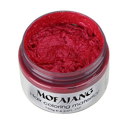 Yiitay Color Hair Wax Hair Modelling Burgundy Gray Hair Dye Wax