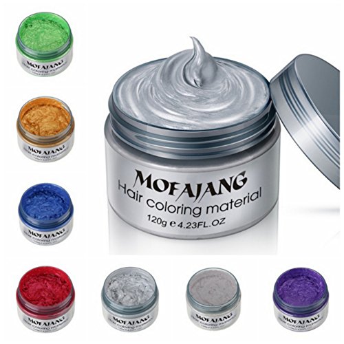 Yiitay Color Hair Wax Hair Modelling Burgundy Gray Hair Dye Wax
