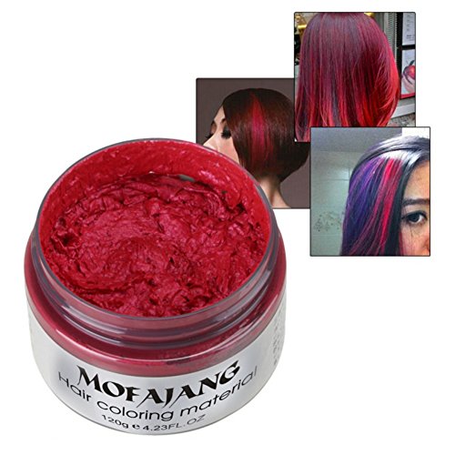 Yiitay Color Hair Wax Hair Modelling Burgundy Gray Hair Dye Wax
