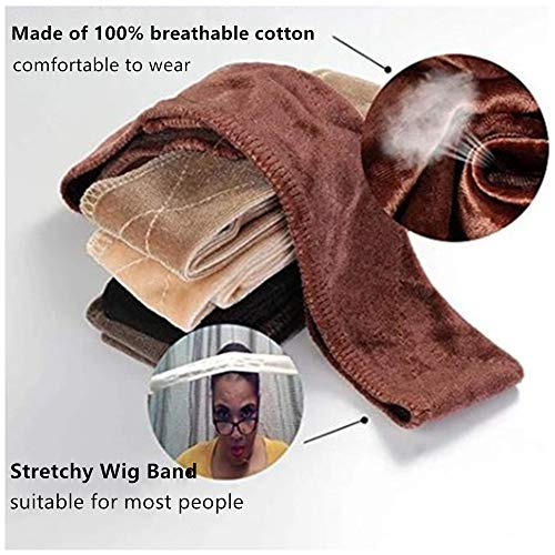 Non Slip Lace Wig Grip Band 4 Pack Adjustable Velvet Wig Grip Ban...