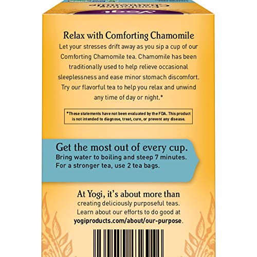 Yogi Tea - Comforting Chamomile Tea 6 Pack - Soothes Mild Tensi...