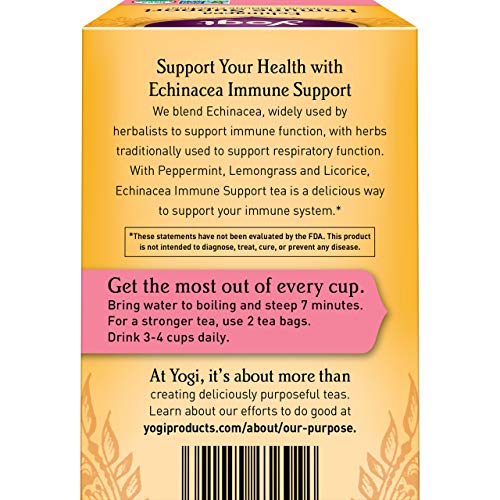 Yogi Tea - Echinacea Immune Support 6 Pack - Supports Immune Fu...