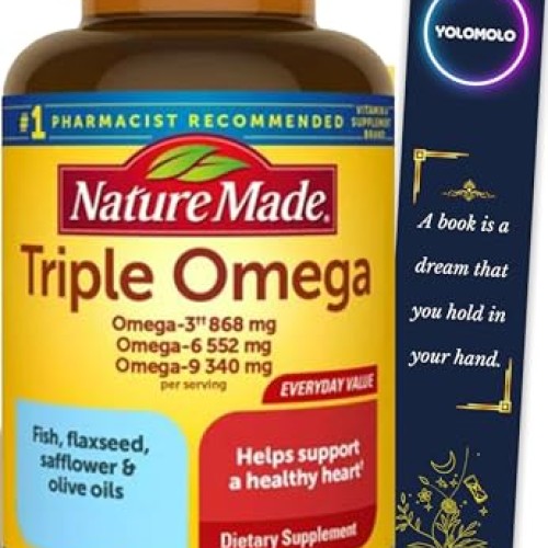 Triple Omega 369 Softgels, Nature Made Dietary Supplement, 74 Cou...
