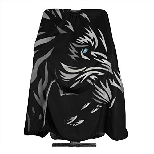YongColer Professional Barber Cape Cool Tribal Lion King Black Sa...