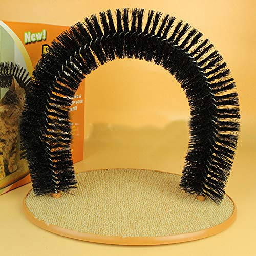 YOU KNOW Soft Pet Cat Self Grooming Comb Brush, Cat Arch Self Gro...