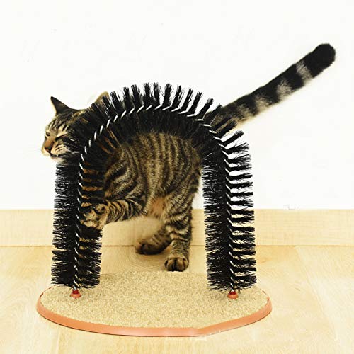 YOU KNOW Soft Pet Cat Self Grooming Comb Brush, Cat Arch Self Gro...