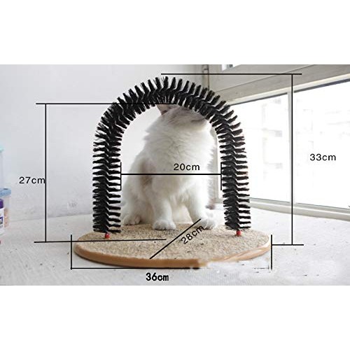 YOU KNOW Soft Pet Cat Self Grooming Comb Brush, Cat Arch Self Gro...