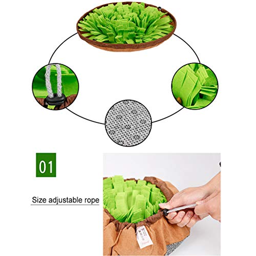 youeneom Dog Feeding Mats Snuffle Mats, Dogs Nosework Feeding Mat...