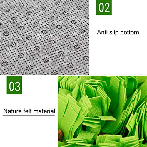 youeneom Dog Feeding Mats Snuffle Mats, Dogs Nosework Feeding Mat...