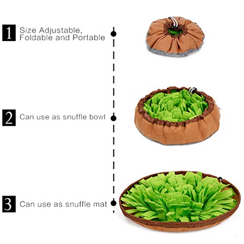 youeneom Dog Feeding Mats Snuffle Mats, Dogs Nosework Feeding Mat...
