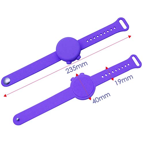 2 PC Adult Kid Hand Sanitizer Dispensing Portable Bracelet Wristb...