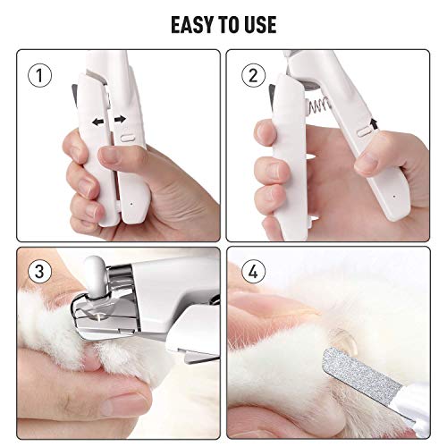 YOUMI Led Dog Nail Clippers,Cat Nail Clipper Avoid Over-Cutting,N...