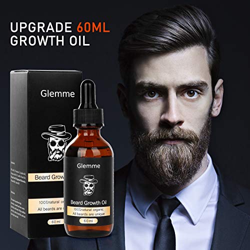 Beard Growth Kit, Derma Roller with Beard Growth Oil Serum for Me...