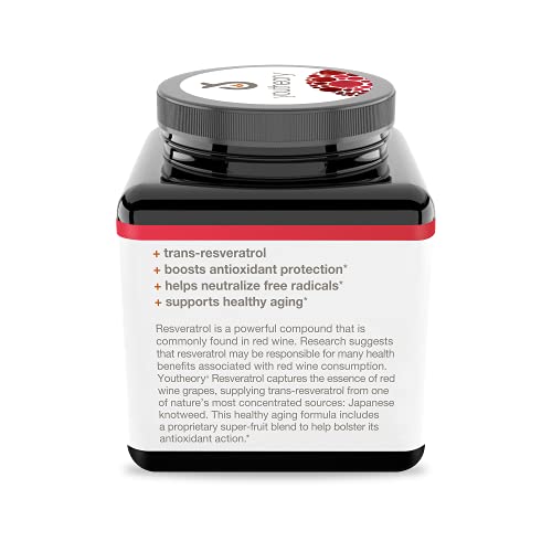 Youtheory Resveratrol with Acerola, 160 Count 1 Bottle