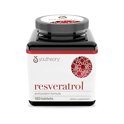 Youtheory Resveratrol with Acerola, 160 Count 1 Bottle