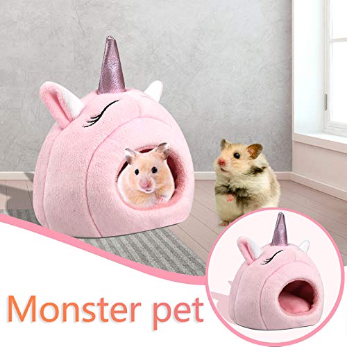 Yowein Guinea Pig Cave Bed,Pet Hamster Bed House with Removable P...