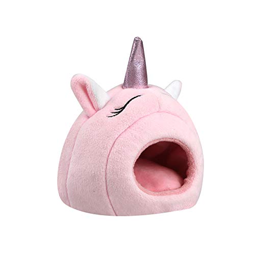 Yowein Guinea Pig Cave Bed,Pet Hamster Bed House with Removable P...