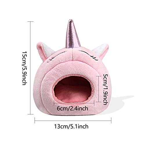Yowein Guinea Pig Cave Bed,Pet Hamster Bed House with Removable P...