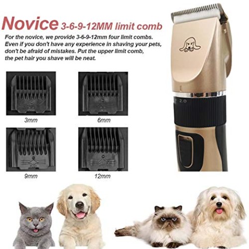 YUESUO Clippers for Grooming Low Noise Professional Rechargeable ...