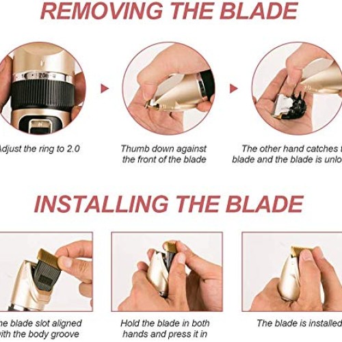 YUESUO Clippers for Grooming Low Noise Professional Rechargeable ...