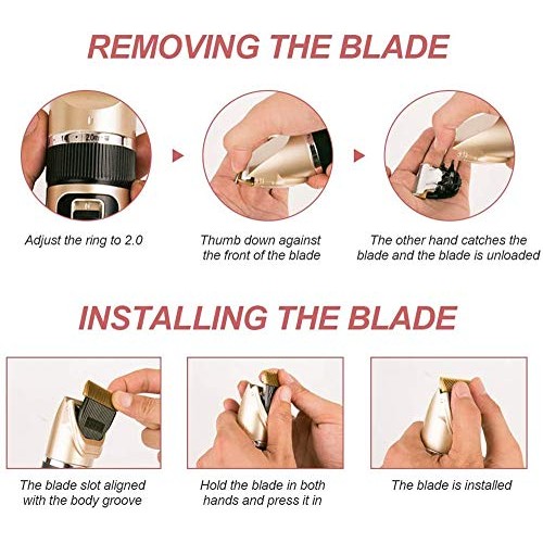 YUESUO Clippers for Grooming Low Noise Professional Rechargeable ...
