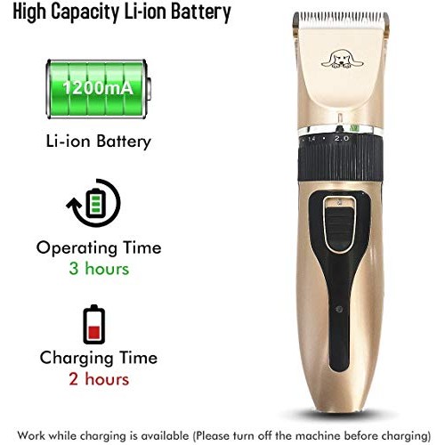 YUESUO Clippers for Grooming Low Noise Professional Rechargeable ...